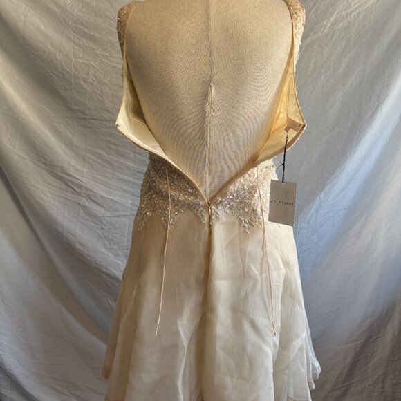 Jill Stuart Iman Sequin Strapless Dress | Color: Kiss / Champagne | Size 4 | NWT - Picture 6 of 7